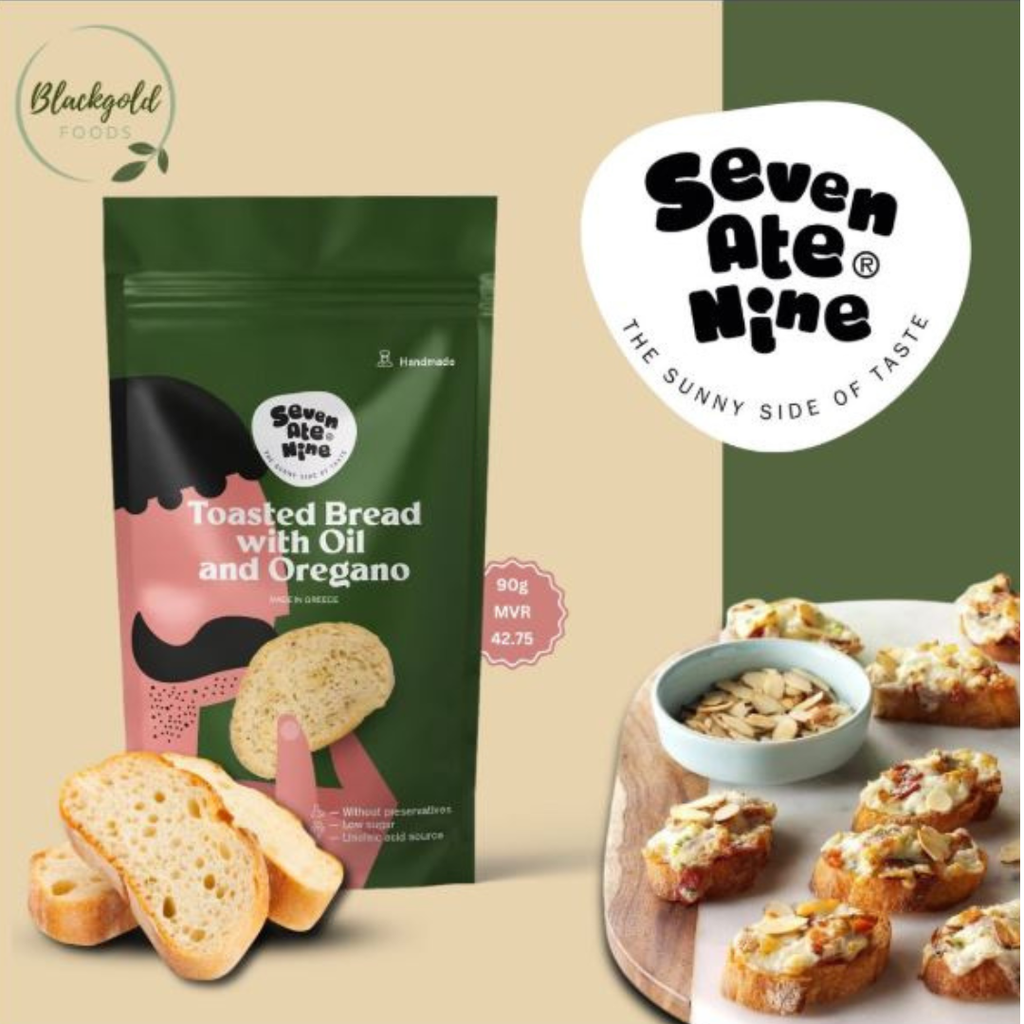 Home Seven Ate Nine Toasted Bread with Oil & Oregano 70g