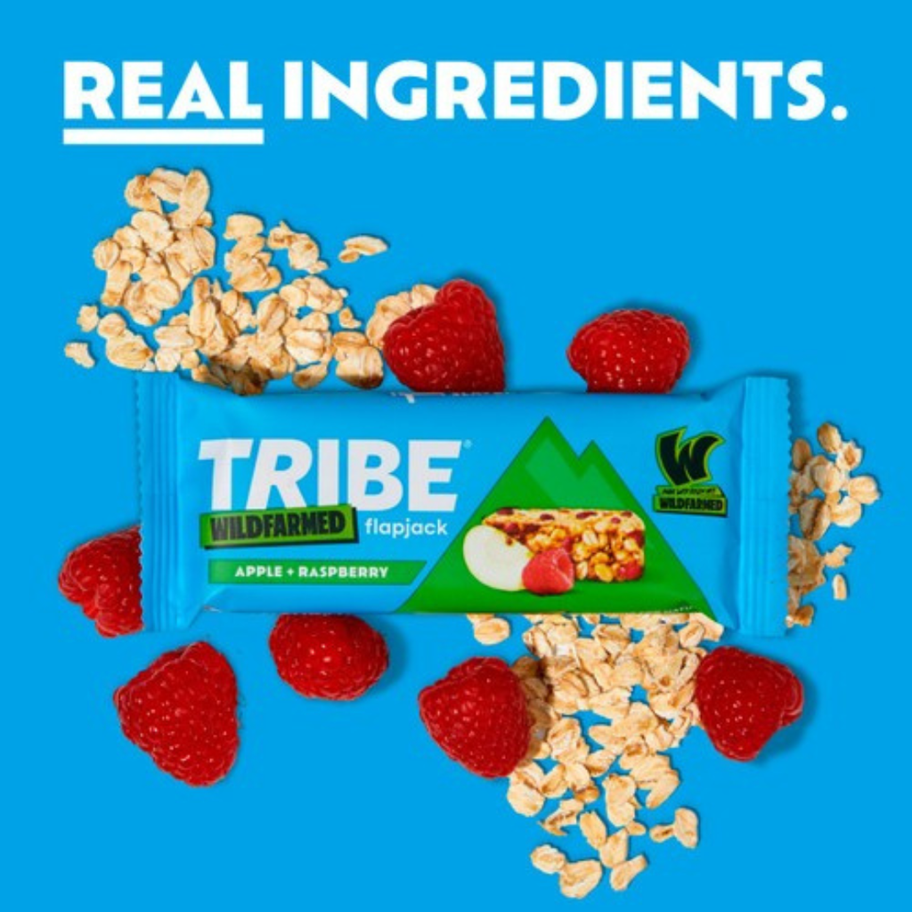 Home TRIBE Wildfarmed Apple & Raspberry Flapjack Multipack 3 x 50g