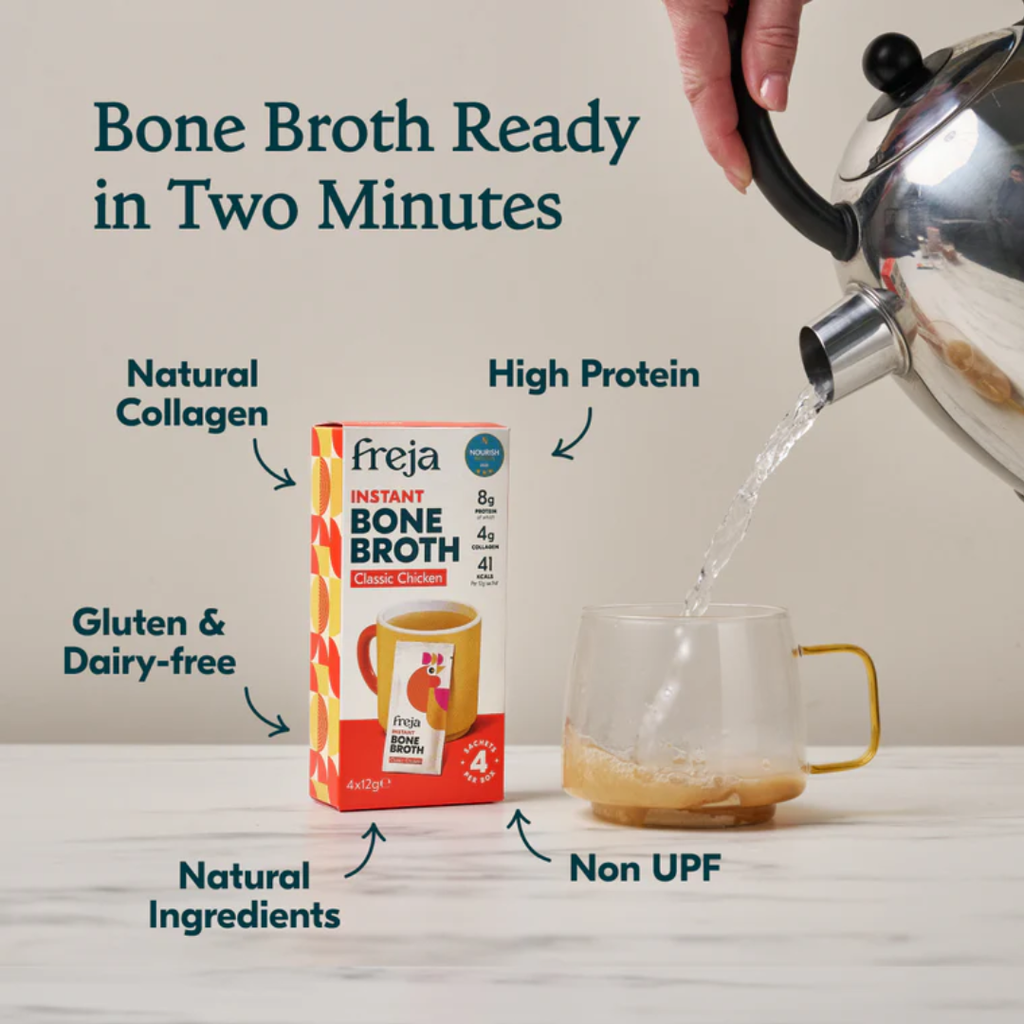 Home Freja Instant Bone Broth Classic Chicken 4 sachets x 12g