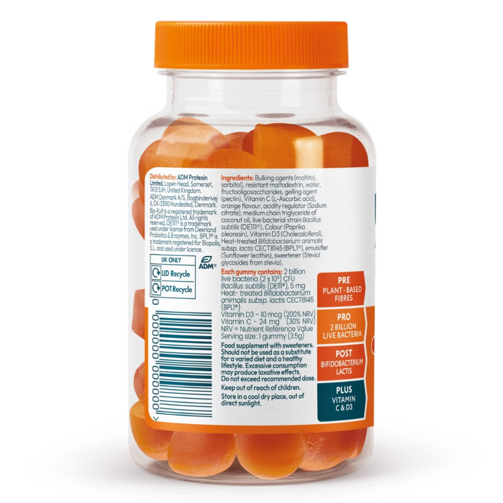 Home Bio-Kult 3-in-1 Biotic Blend Gummies for Adults Orange Flavour 30 ...
