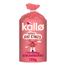 Kallo Strawberry Puffed Oat Cakes 122g