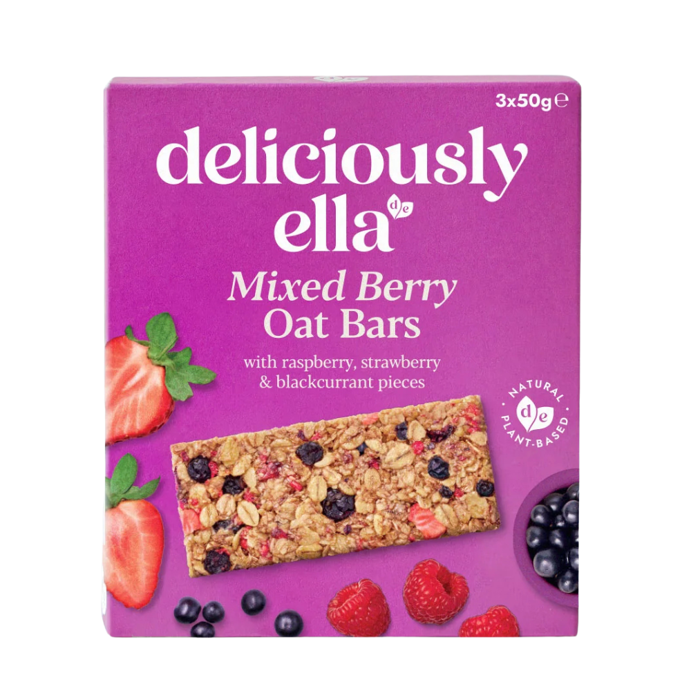 Deliciously Ella Mixed Berry Oat Bar Multipack 3 x 50g
