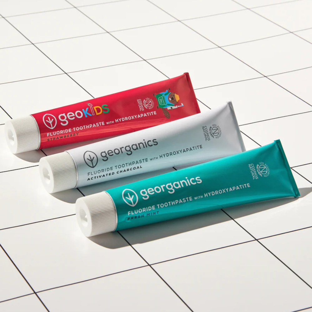 Gyro Toothpaste Home Georganics Toothpaste with Hydroxyapatite Fresh Mint with Fluoride ...