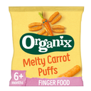 Organix Melty Carrot Puffs Baby Finger Food Snack 20g