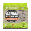 King Soba Organic Buckwheat Ramen Noodle Kit Zesty Ginger Miso & Tofu 190g