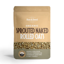 Sun & Seed Sprouted & Raw Organic Rolled Naked Oats 250g