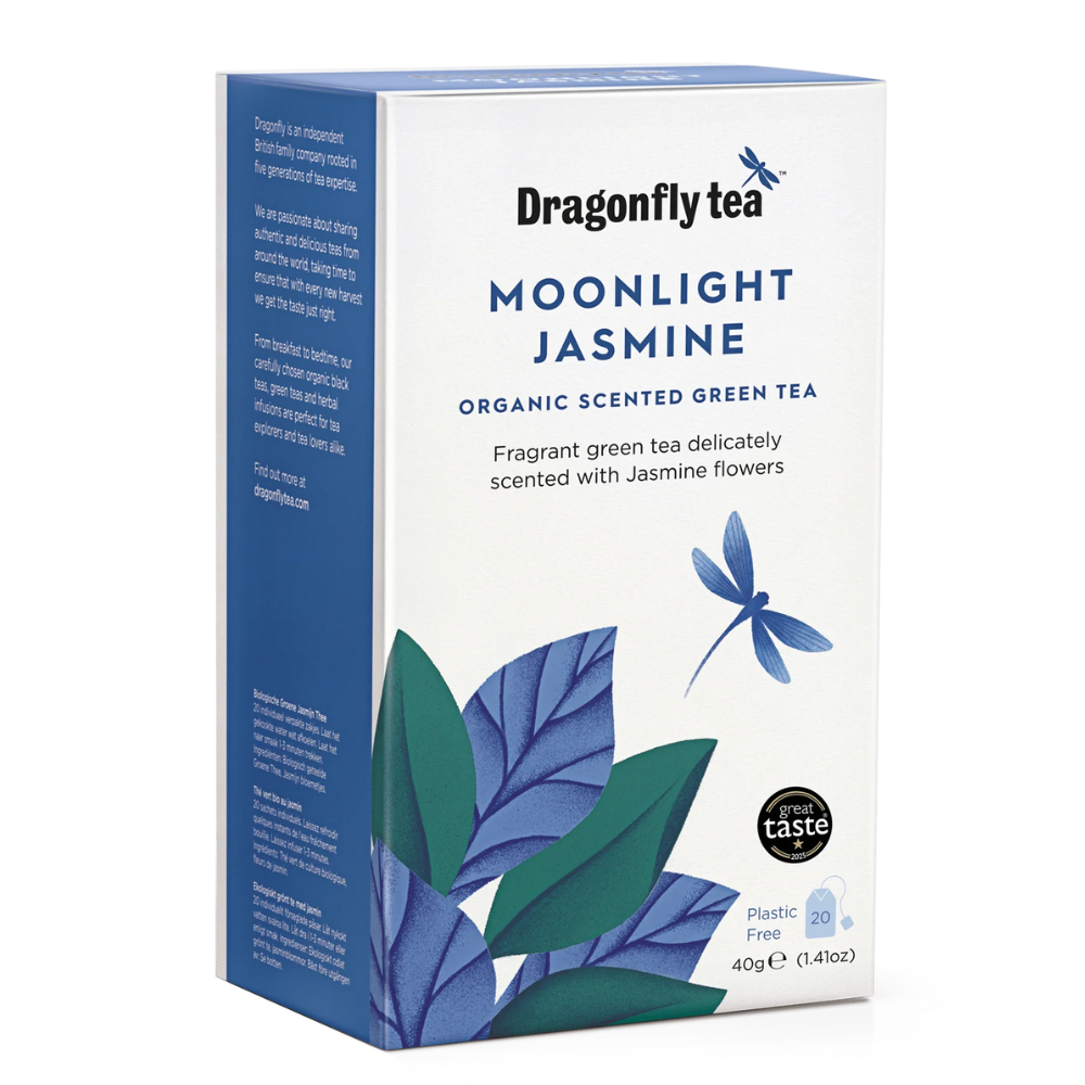 Moonlight Tea Set Home Dragonfly Tea Moonlight Jasmine Organic Green Tea 20 sachets