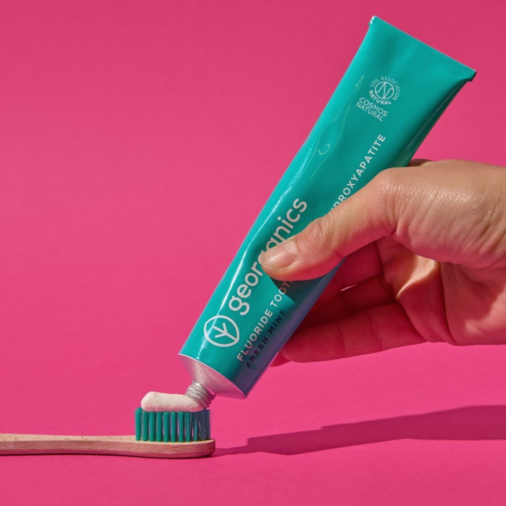 Gyro Toothpaste Home Georganics Toothpaste with Hydroxyapatite Fresh Mint with Fluoride ...