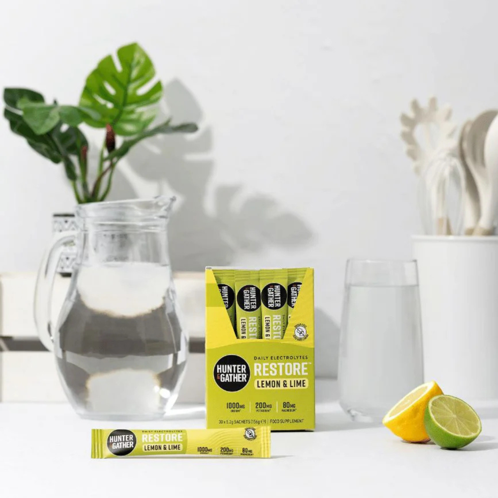 Hunters Refreshing Home Hunter & Gather Restore Electrolytes Lemon & Lime 30 x 5.21g