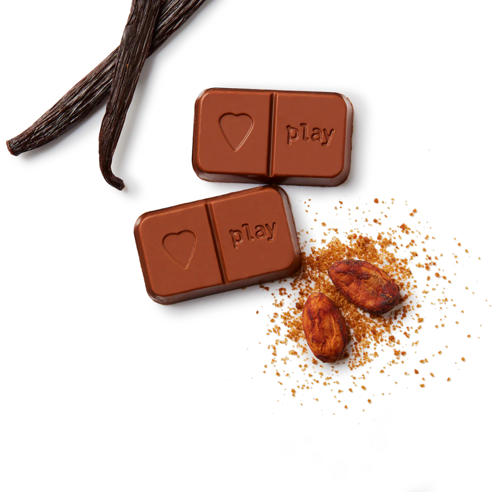 Playing Choc Home PLAYin Choc JustChoc Box Organic Peruvian Cacao M•lk Chocolate 100g