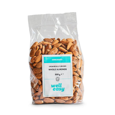 WellEasy Organic Whole Almonds 500g