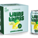 Living Things Soda Lemon Ginger 4x330ml