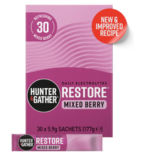Hunter & Gather Restore Electrolytes Mixed Berry 30 x 5.9g