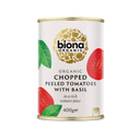 Biona Chopped Tomatoes with Fresh Basil Organic 400g