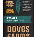 Doves Farm Organic Emmer Flour Wholemeal Stoneground 1kg