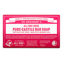 Dr Bronner's Organic Rose Soap Bar 140g