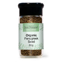 Just Natural Organic Fenugreek Seed (Glass Jar) 68g
