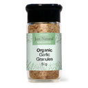 Just Natural Organic Garlic Granules Glass Jar 80g