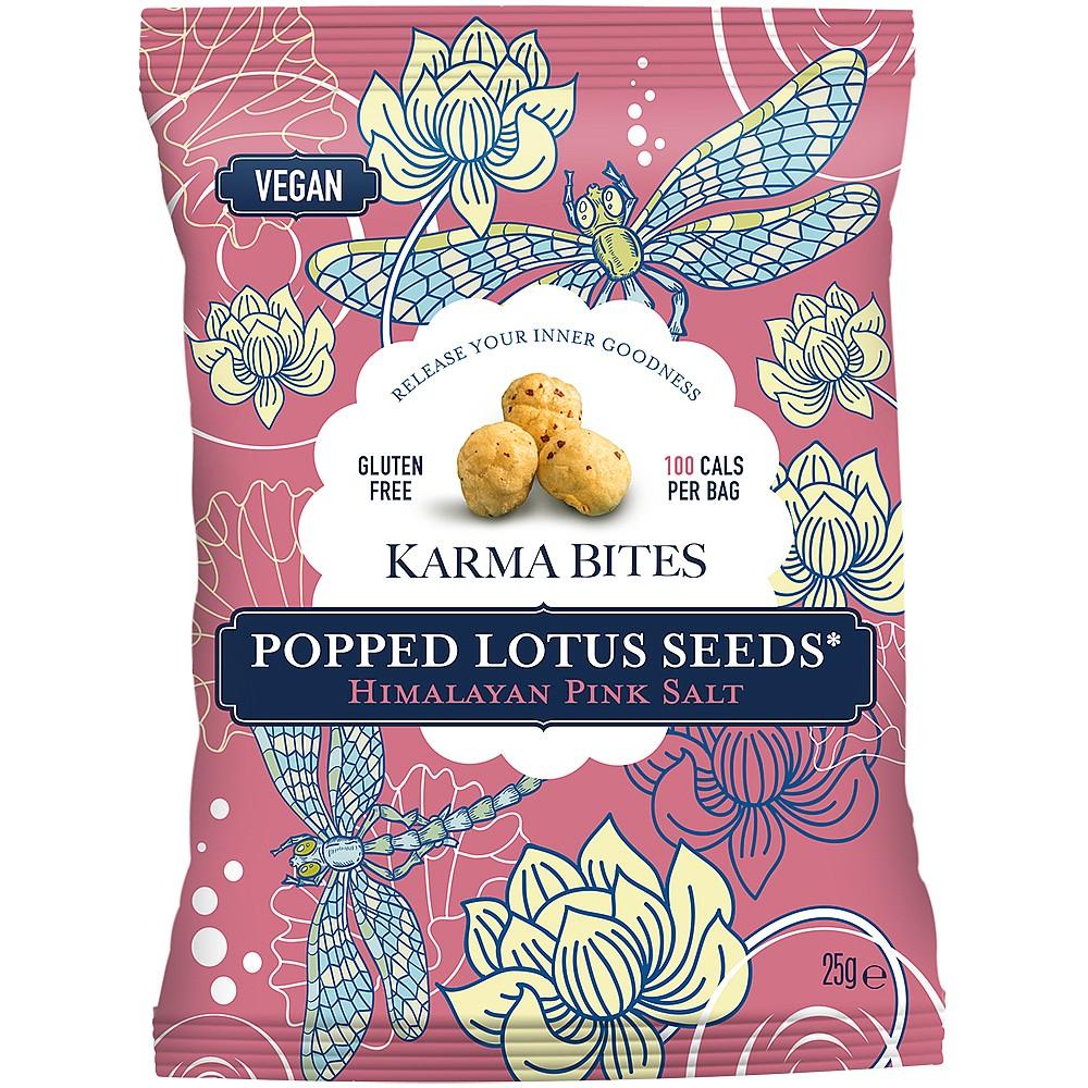 Karma Bites Himalayan Pink Salt Popped Lotus Seeds 25g