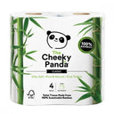The Cheeky Panda Plastic Free Bamboo 3ply Toilet Rolls 4 Pack