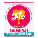 Here We Flo Natural Bamboo Winged Day & Night Pads 15s